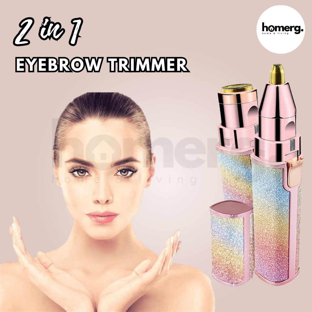 2 In 1 Rechargeable Flawless Eyebrow & Facial Hair Remover